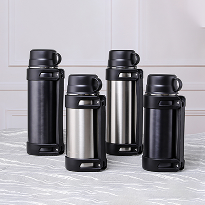 2.0L/1.5L big size wooden handle wide mouth stainless steel coffee/tea  thermos